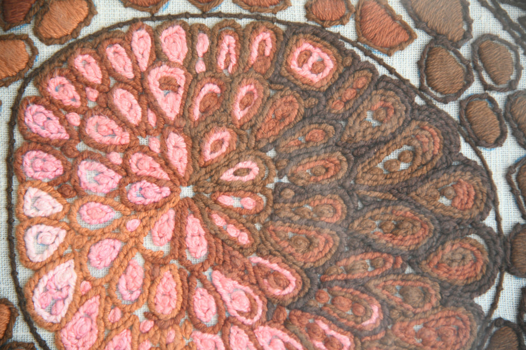 Large Vintage Sun Embroidery