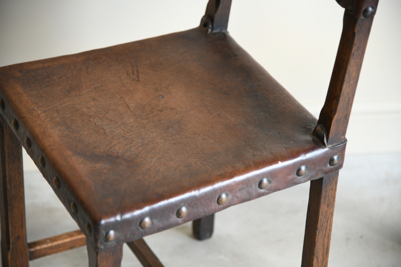 Pair Carolean Style Dining Chairs