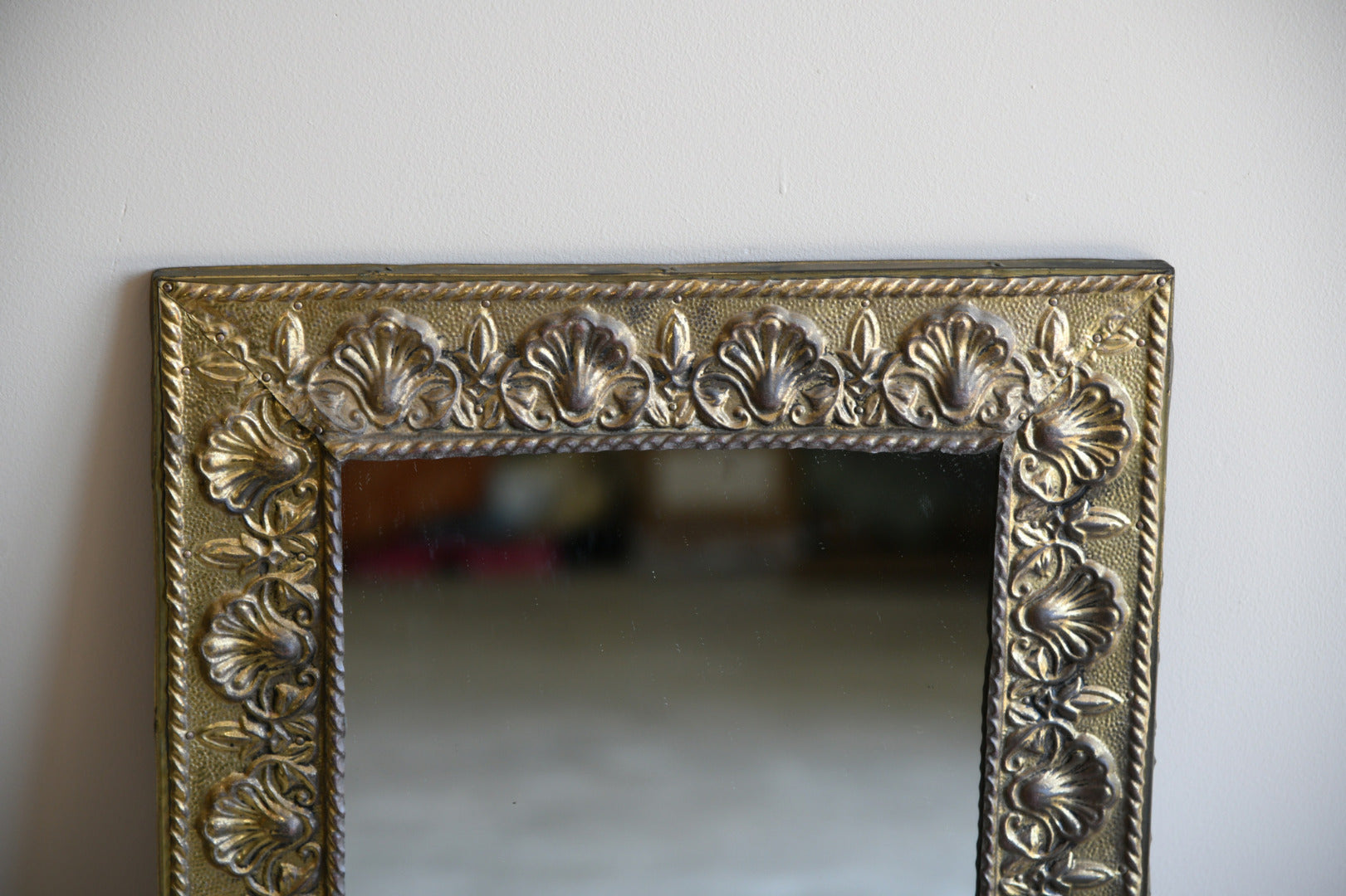 Vintage Brass Mirror