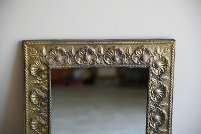 Vintage Brass Mirror