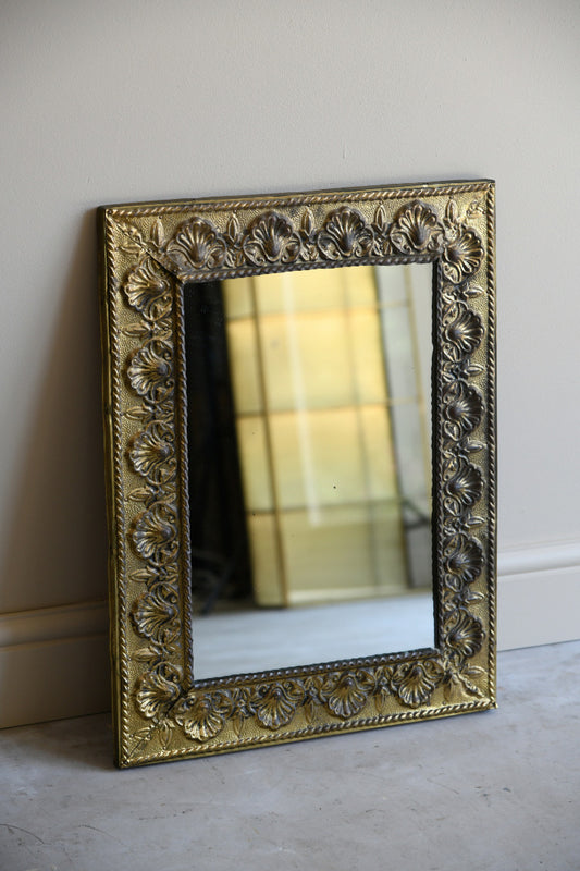Vintage Brass Mirror