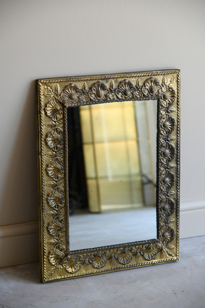 Vintage Brass Mirror