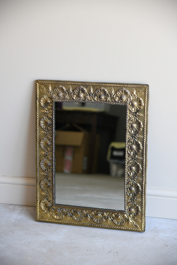 Vintage Brass Mirror