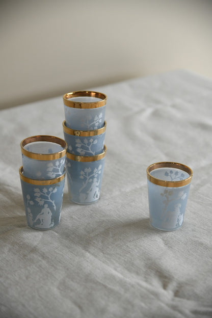 6 Vintage Shot Glasses