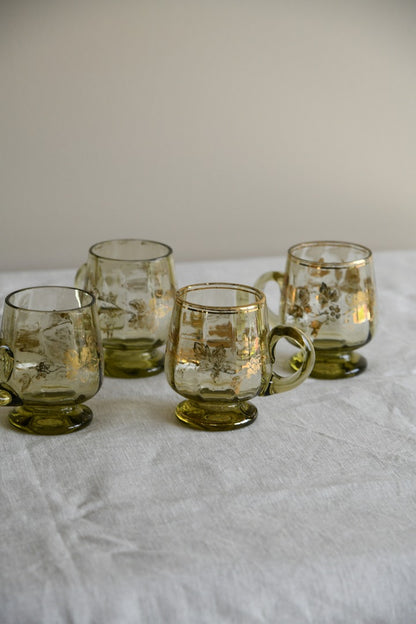 4 Glass Punch Cups