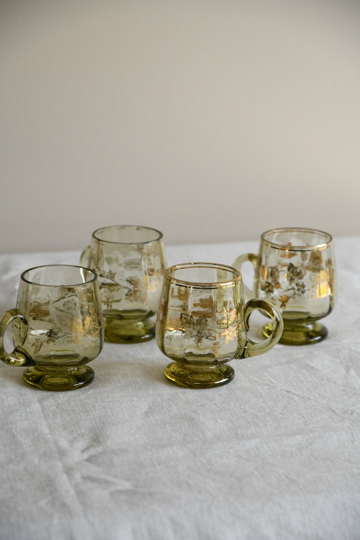 4 Glass Punch Cups