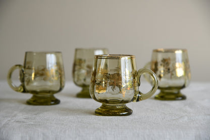 4 Glass Punch Cups