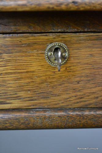 20th Century Oak Tambour Desk - Kernow Furniture