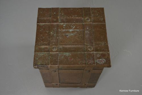 Early 20th Century Copper Coal Box - Kernow Furniture