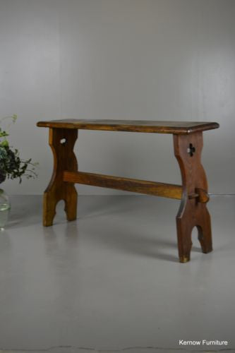 Pine Ecclesiastical Chapel Hall Bench - Kernow Furniture