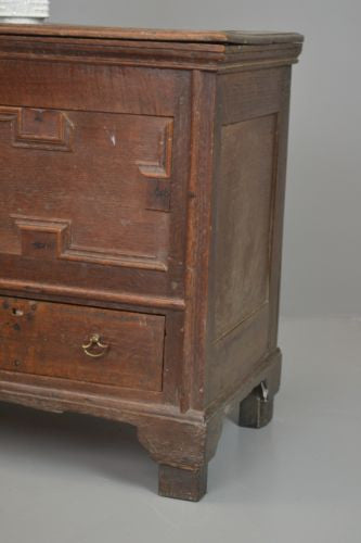 Antique Solid Oak Mule Chest - Kernow Furniture