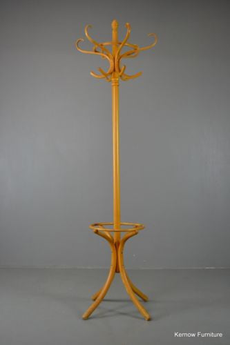 Traditional Style Vintage Beech Wooden Bentwood Hat Stand - Kernow Furniture