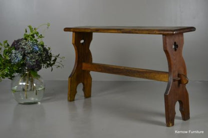 Pine Ecclesiastical Chapel Hall Bench - Kernow Furniture