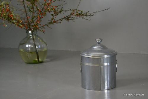 Vintage Deco Style Chrome Coal Bucket - Kernow Furniture