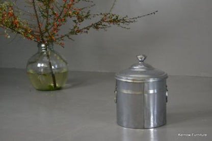 Vintage Deco Style Chrome Coal Bucket - Kernow Furniture