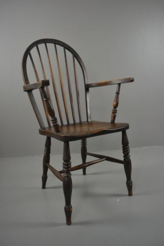 Elm Windsor Open Arm Chair - Kernow Furniture