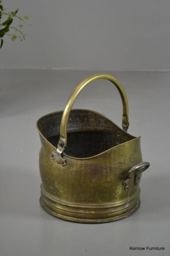 Traditional Style Brass Coal Bucket Scuttle - Kernow Furniture