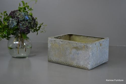 Riveted Galvanised Log Bin - Kernow Furniture