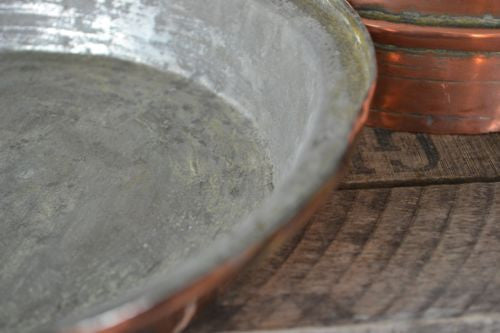 Antique Copper Pot & Lid - Kernow Furniture