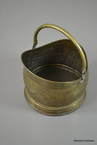 Traditional Style Brass Coal Bucket Scuttle - Kernow Furniture