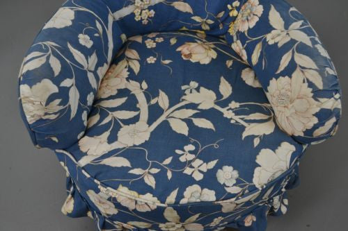 Antique Victorian Button Back Armchair Nursing Chair - Kernow Furniture