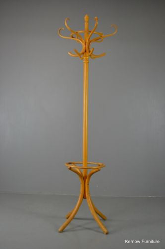 Traditional Style Vintage Beech Wooden Bentwood Hat Stand - Kernow Furniture