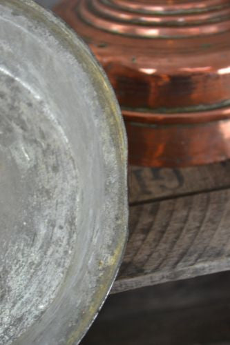 Antique Copper Pot & Lid - Kernow Furniture