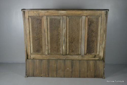 Tavern Style High Back Rustic Pine Settle - Kernow Furniture