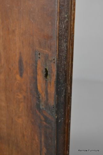 Antique Georgian George III Mahogany & Oak Bow Front Wall Corner Cupboard - Kernow Furniture