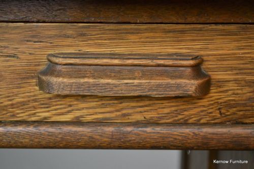 20th Century Oak Tambour Desk - Kernow Furniture