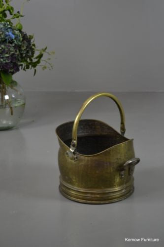 Traditional Style Brass Coal Bucket Scuttle - Kernow Furniture