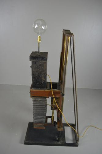 Unusual Antique Converted Camera Lamp - Kernow Furniture