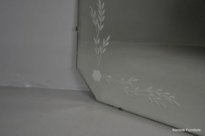 Vintage Frameless Mirror - Kernow Furniture