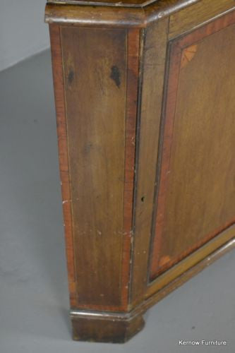 Edwardian Astragal Glazed Corner Cabinet - Kernow Furniture
