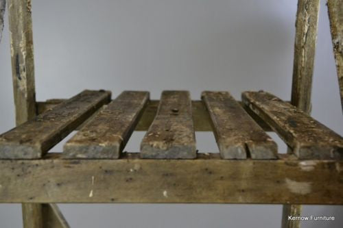 Large Vintage Wooden Ladder - Kernow Furniture