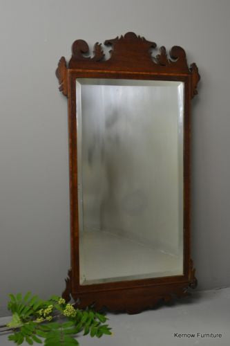 18th Century Style Mahogany Wall Mirror - Kernow Furniture