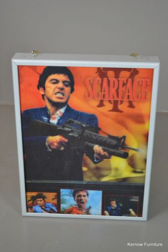 Lenticular Printed Scarface Poster Cinema Light Box - Kernow Furniture