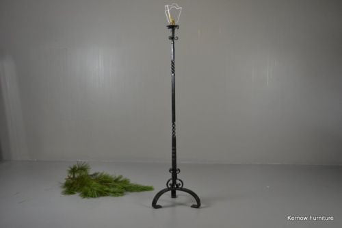 Black Iron Standard Lamp - Kernow Furniture