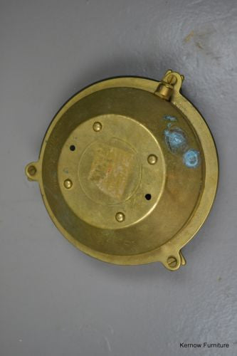 Vintage Round Brass Bulk Head Ships Lamp - Kernow Furniture