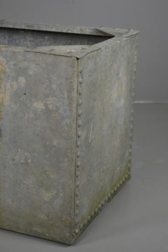 Riveted Galvanised Tank Log Bin - Kernow Furniture