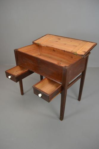 Vintage Rustic Waxed Solid Pine Desk - Kernow Furniture