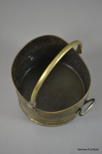 Traditional Style Brass Coal Bucket Scuttle - Kernow Furniture