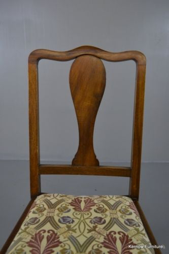 Single Antique Edwardian Occasional Chair - Kernow Furniture