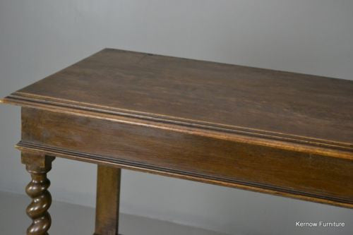 Antique Edwardian Oak Two Tier Buffet Server Sideboard - Kernow Furniture