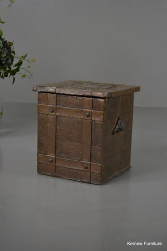 Early 20th Century Copper Coal Box - Kernow Furniture