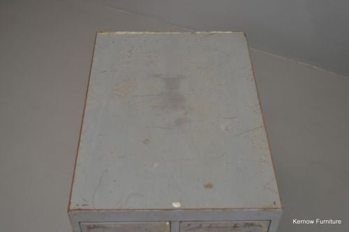 Vintage Industrial Small Desk Top Drawers - Kernow Furniture