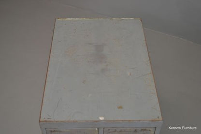 Vintage Industrial Small Desk Top Drawers - Kernow Furniture