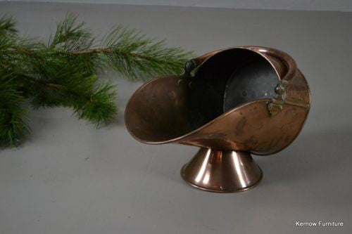 Antique Copper Coal Helmet - Kernow Furniture