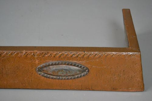 Vintage Copper Tone Fire Fender - Kernow Furniture