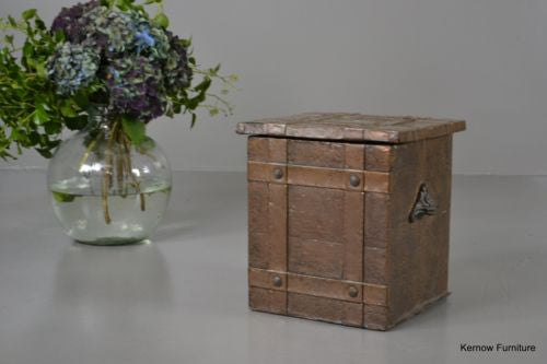 Early 20th Century Copper Coal Box - Kernow Furniture